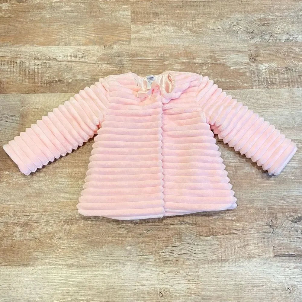 Little Me Pink Faux Fur Jacket Size 3T - Picture 2 of 12